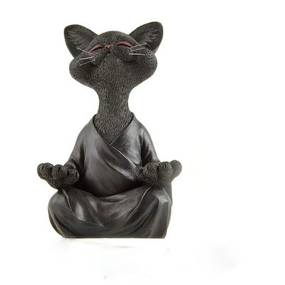 Tänään 50% Alennus | YogaStatue™ Meditoiva Buddha kissa