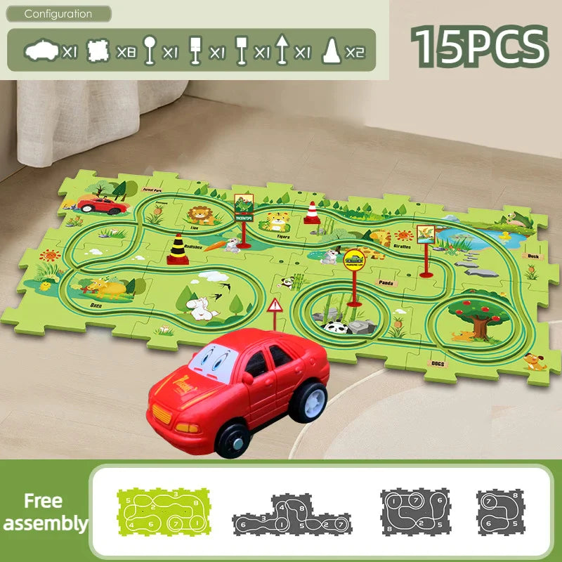 CarTrack™ Opetuksellinen autoratapalapeli lapsille