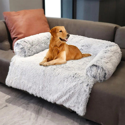 Fuzzy™ Koiran sohvapeitto reunuksella