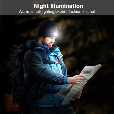 LightBeanie™ LED-valolla varustettu pipo