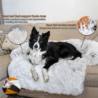Fuzzy™ Koiran sohvapeitto reunuksella