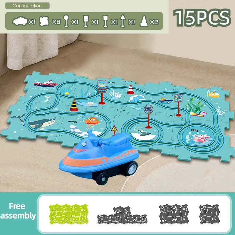 CarTrack™ Opetuksellinen autoratapalapeli lapsille